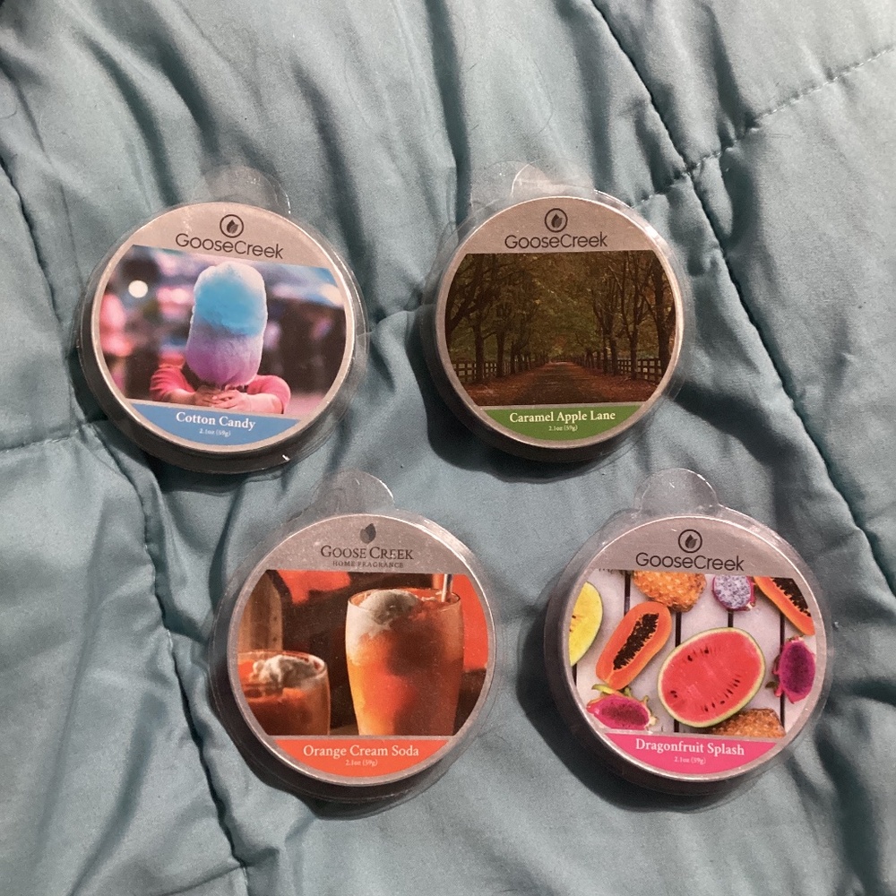 Goose Creek Wax Melts Cotton Candy Caramel Apple Lane Orange Cram Soda Dragonfru